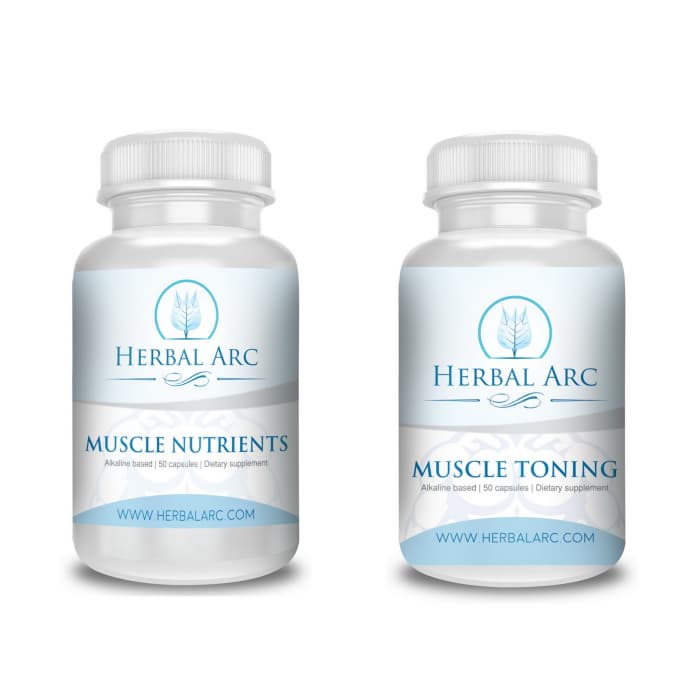 Natural Herbal Supplements bottle for Muscle Nutrients